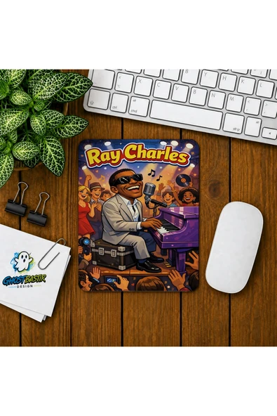 Ray Charles Baskılı Oyuncu Mousepad 0252 ürün görseli 1
