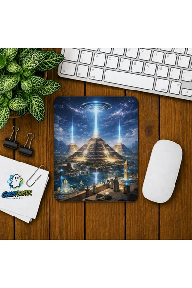 Mısır Piramitleri Baskılı Oyuncu Mousepad 0198 ürün görseli 1
