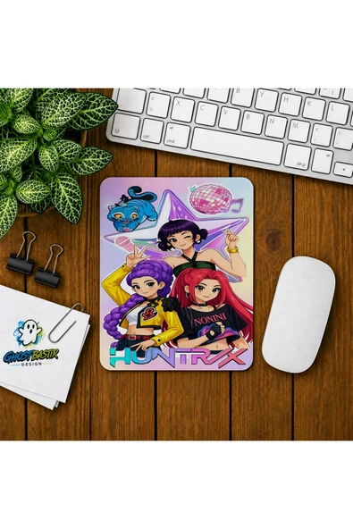 K-Pop Demon Hunters Baskılı Oyuncu Mousepad 0107 ürün görseli 1