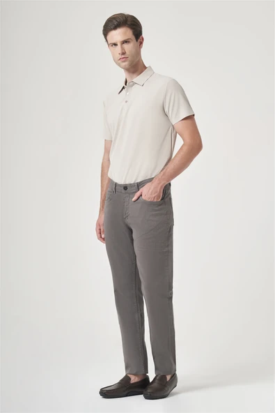 Yeşil 5 Cep Gabardin Slim Fit Pamuklu Denim Jean Kot Pantolon 1003260317 ürün görseli 1