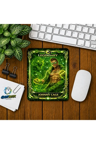 Mortal Kombat Johhny Cage Baskılı Oyuncu Mousepad 0183 ürün görseli 1