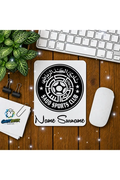 Kişiye Özel Sadd Sports Club Baskılı Oyuncu Mousepad 0166 ürün görseli 1