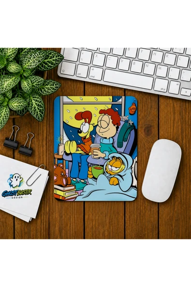 Garfield Baskılı Oyuncu Mousepad 078 ürün görseli 1