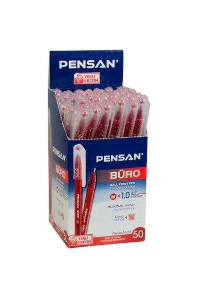 Büro Tükenmez Kalem Ince Uçlu 50'li Pk 22700011 ürün görseli 1