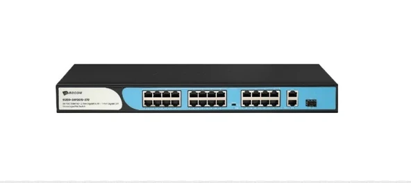 BDCOM S1200-24P2G1S 27 Port 10/100 24xPoE 280W 2xGE RJ45 1xGE SFP Yönetilemez Sw ürün görseli 1