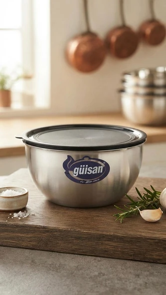 Gülsan 20 cm Çelik Karıştırma Saklama Kabı ürün görseli 1