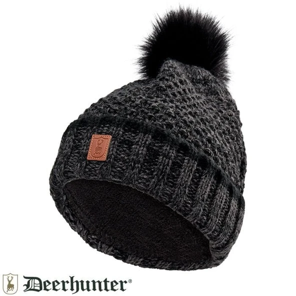 T. DEERHUNTER Lady Knitted Kadın Siyah Bere ürün görseli 1