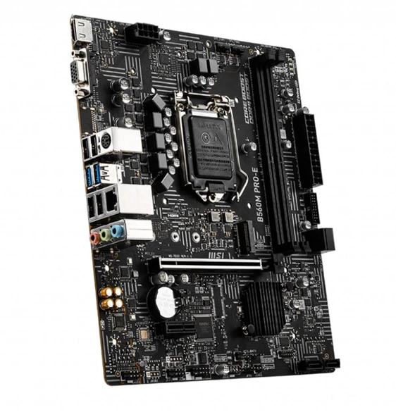 MSI Intel Rocket Lake M.2 DDR4 İntel B560M PRO-E Micro ATX Anakart Outlet - Resim 3
