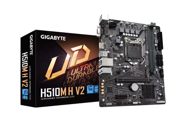 Gigabyte H510M-H Soket LGA1200 DDR4 3200 Mhz DVI-D VGA HDMI Micro ATX Anakart Outlet ürün görseli 1