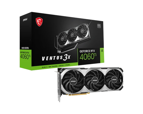 MSI RTX 4060 TI VENTUS 3X E OC