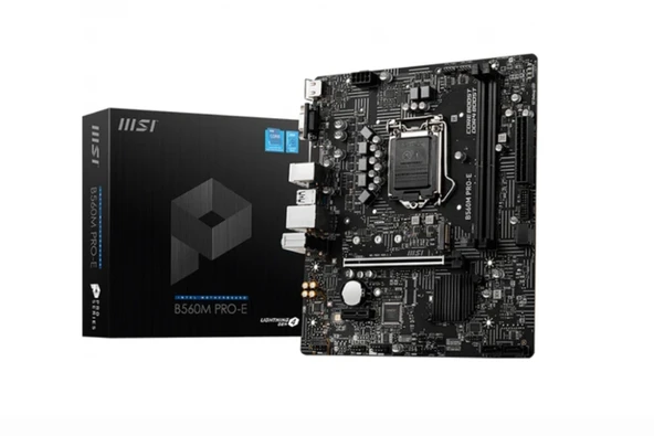 MSI Intel Rocket Lake M.2 DDR4 İntel B560M PRO-E Micro ATX Anakart Outlet ürün görseli 1