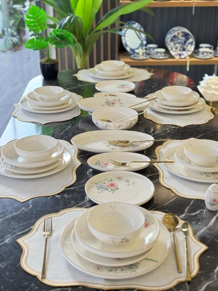 12 Kişilik 55 Parça Peta Yemek Takımı ürün görseli 1