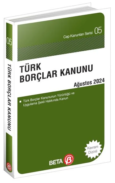 Türk Borçlar Kanunu - Eylül 2024 ürün görseli 1