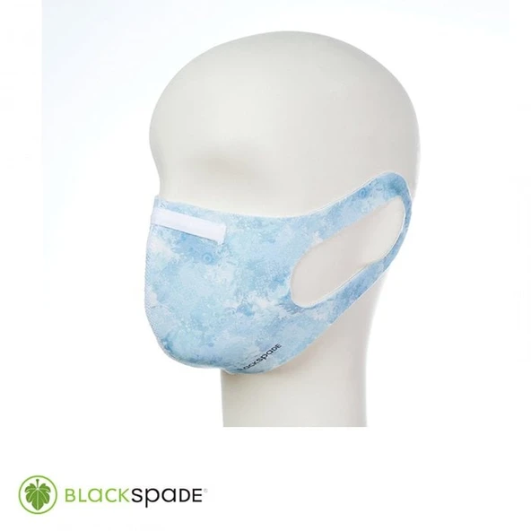 BLACKSPADE Unisex Koruyucu Maske Mavi Desen ürün görseli 1