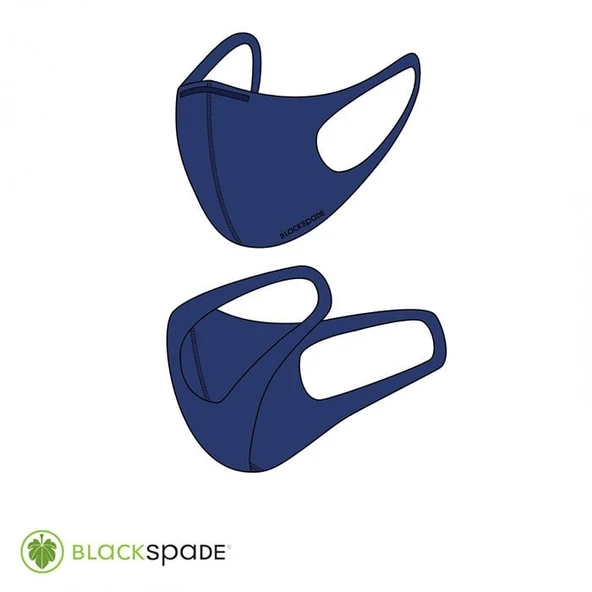 BLACKSPADE Unisex Koruyucu Maske Lacivert ürün görseli 1
