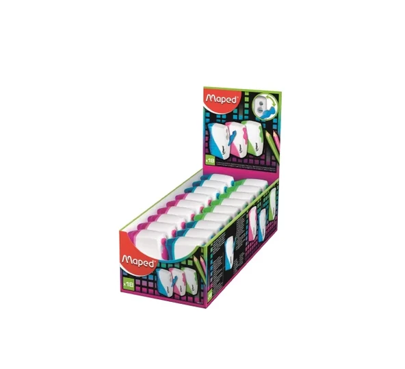 Maped Kalemtraş Yeni Tonic Metal Çift Delikli 068611 (18 Li Paket) ürün görseli 1