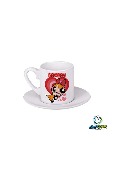 Powerpuff Girls Türk Kahvesi Fincanı 0162 ürün görseli 1