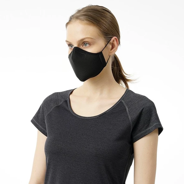 BLACKSPADE Unisex Örme Kumaş Maske Siyah - Resim 3