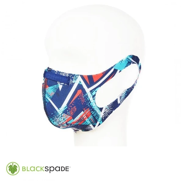BLACKSPADE Unisex Koruyucu Maske Üçgen Desen ürün görseli 1
