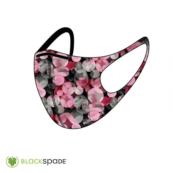 BLACKSPADE Unisex Koruyucu Maske Daire Desen ürün görseli 1