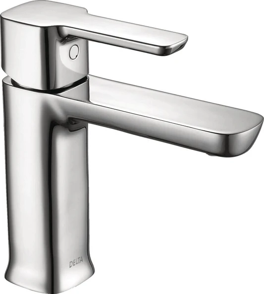 Faucet Tek Delikli Banyo Bataryası, Tek Saplı Banyo Bataryası Krom, Banyo Lavabo Bataryası, Tahliye Montajı, Krom 581Lf-Pp ürün görseli 1