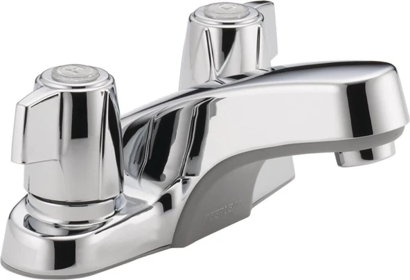 Peerless P246Lf Klasik İki Saplı Banyo Bataryası, Krom ürün görseli 1