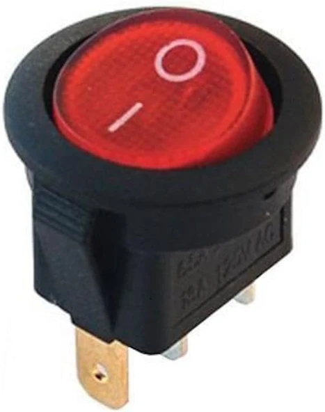 Sanec Ic-131 Yuvarlak Işıklı Anahtar On-Off 3P ürün görseli 1