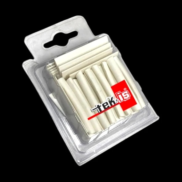 Tek-İş Isı Ile Daralan Makaron Seti – 40 Adet, Beyaz (9.5 Mm X 20, 6.4 Mm X 10, 4.8 Mm X 10) ürün görseli 1