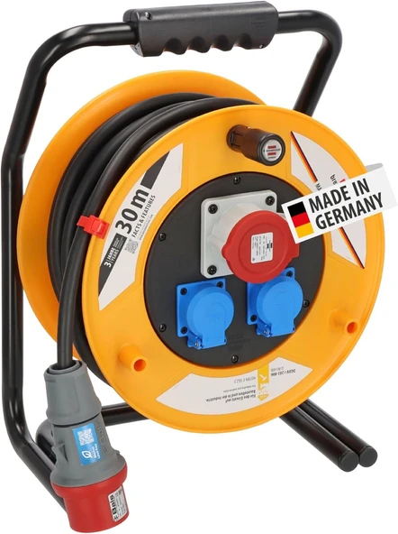 Brennenstuhl Brobusta Ip44 Suya Dayanıklı Cee 1 + 2 Soketli 30 Metre Makaralı Kablo ürün görseli 1