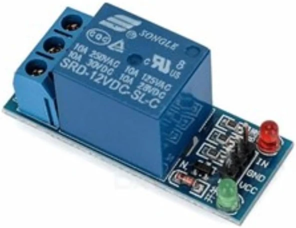 1 Kanal Röle Modülü 12V Led ürün görseli 1