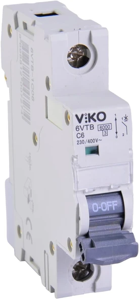 6Vtb-1C06 Otomatik Sigorta 6Ka C Tipi 1 Kutup 06A ürün görseli 1