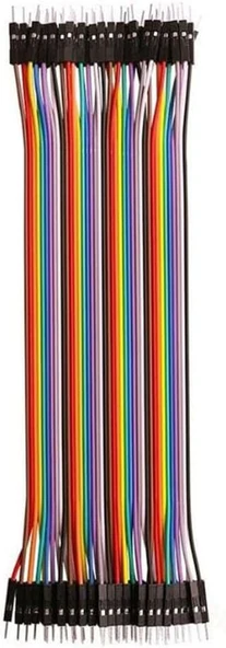 40 Adet Erkek-Erkek Jumper Kablo 20Cm ürün görseli 1