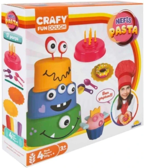S00002013 Crafy Nefis Pasta Oyun Hamur Seti 17 Parça 200 Gr ürün görseli 1