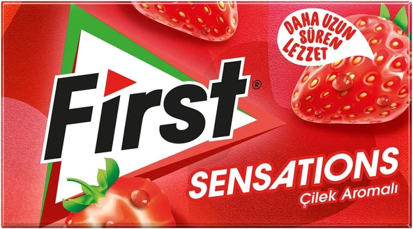 First Sensations Çilek Aromalı Şekersiz Sakız 27 Gr ürün görseli 1