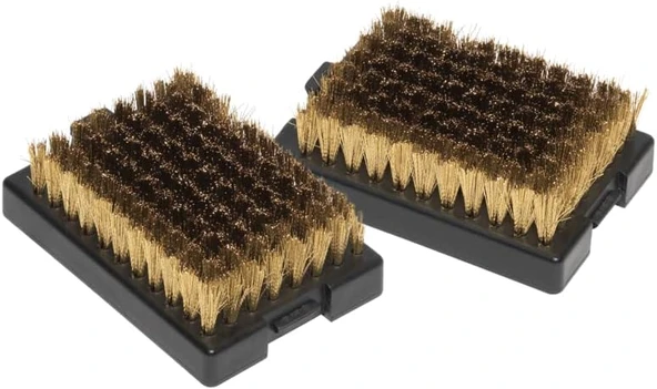 Barbekü Fırçası Yedek Başlık, Kolay Kullanım, Klik Sistemi, Barbekü Temizleyici, Pirinç Kıllı Barbekü Fırça Uçları, 2'Li Set ürün görseli 1