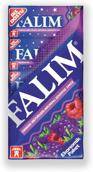 Falım 5'Li Orman Meyveleri Aromalı Şekersiz Sakız 35 Gr ürün görseli 1