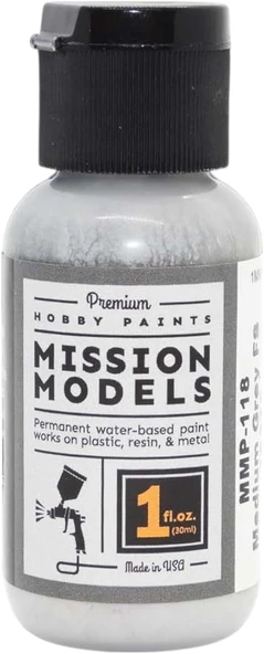 Mission Models Mmp-118 Orta Gri Fs 36270 Akrilik Boya 1 Oz (30Ml) ürün görseli 1