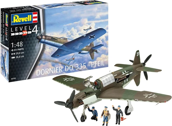 Dornier Do 335 "Pfeil"-Revell Model Kit ürün görseli 1