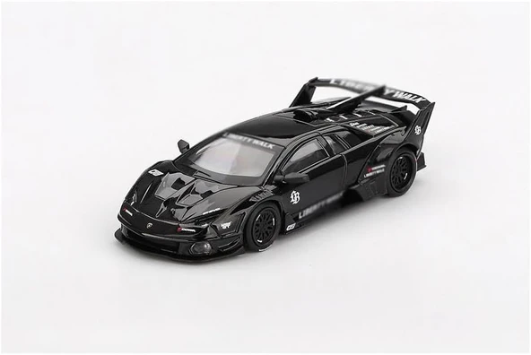 Gt Murcielago Gt Evo Lb - Silhouette Works Siyah Sınırlı Üretim 1/64 Diecast Model Araba ürün görseli 1