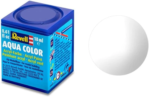 Revell - Su Bazlı Maket Boyası Clear Parlak Ml (36101) ürün görseli 1