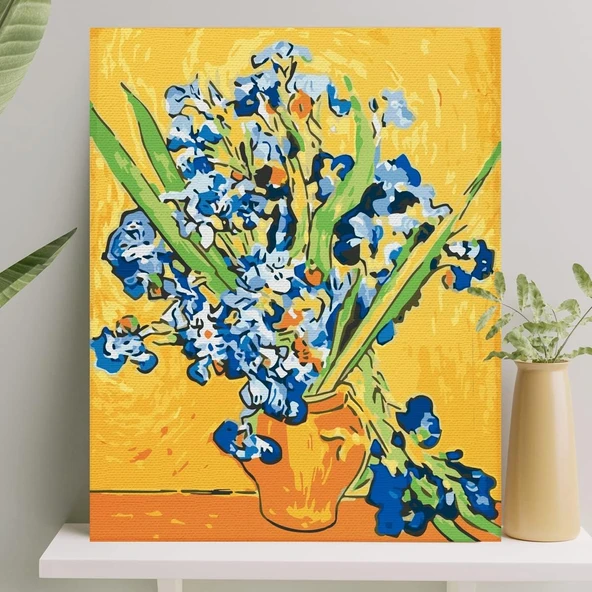 Palmiye Hobi Sanat Sayılarla Boyama Tuval Seti Fırça Boya Dahil (Çıtalı) 40X50 Cm - Süsen ürün görseli 1