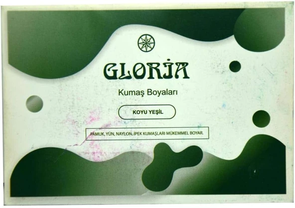 Kumaş Boyası Koyu Yeşil 10 Gr Paket ürün görseli 1