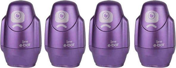 Serve E-Bot Silgili Kalemtiras Metalik Mor 4Lu Set ürün görseli 1