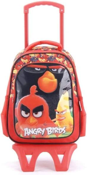 Angry Birds Tekerlekli Sırt Çantası 87897 Kırmızı Std ürün görseli 1