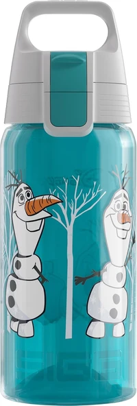 Sigg - Viva One Buz Kraliçesi Olaf Içecek Şişesi, Sızdırmaz, Bulaşık Makinesinde Yıkanabilir, Bpa Içermez, Spor, Mavi, 0,5 L ürün görseli 1