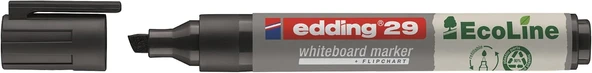 Edding 29 Ecoline Beyaz Yazı Tahtası Kalemi, Siyah, 1 Kalem, Kesik Uç, Yeniden Doldurulabilir ürün görseli 1