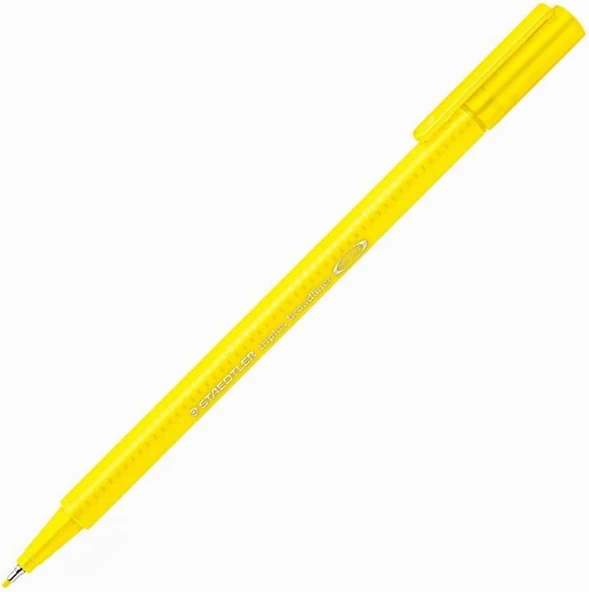 Staedtler 3381 Triplus Broadliner Sarı ürün görseli 1