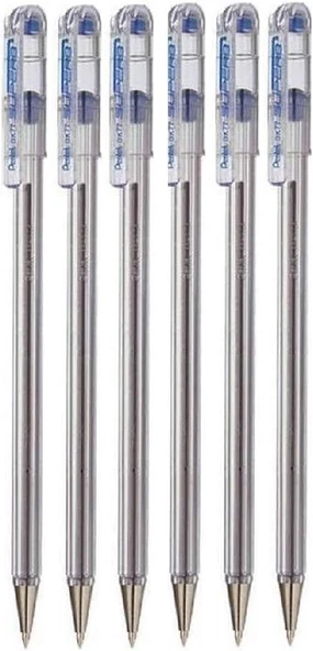 Pentel Mükemmel Tükenmez Kalem Kalem Küre Punkt Kalem 0,7 Mm Spitze Spitze 0,25 Mm Line Genişlik Ince Linie Doldurulabilir Mürekkep Bk77 (6 Adet) ürün görseli 1