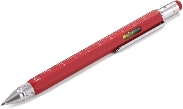 Troika Pip20Rd Pip20Rd Construction Su Terazili Stylus Tükenmez Kalem Kırmızı ürün görseli 1
