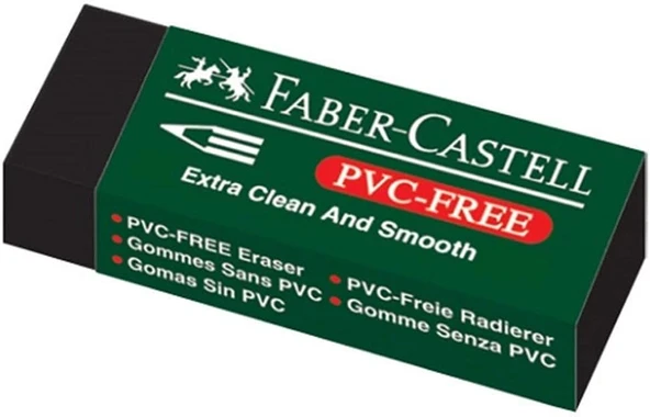 Faber-Castell Siyah Silgi, 20’Li, Kurşun Kalem İzlerini Kolayca Silen, Yumuşak Dayanıklı Yapı, Doğa Dostu Tasarım ürün görseli 1